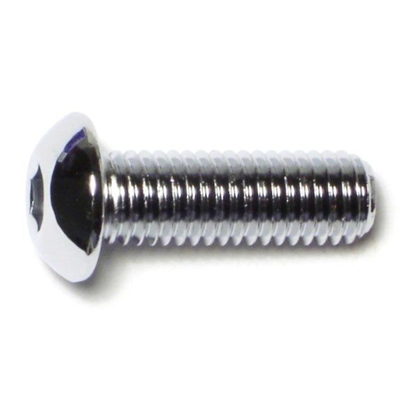 Midwest Fastener M10-1.50 Socket Head Cap Screw, Chrome Plated Steel, 30 mm Length, 10 PK 74543